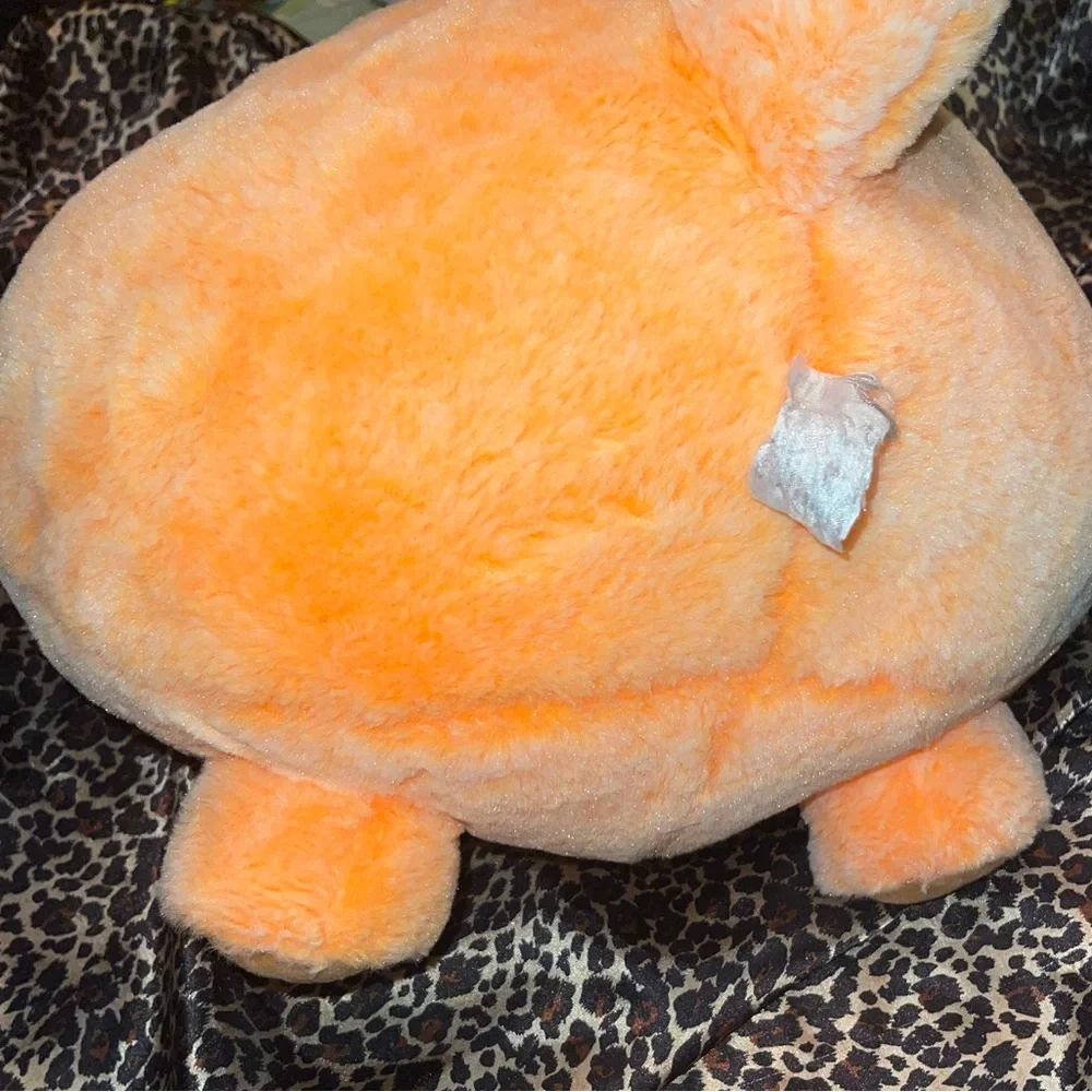 Triceratops Orange Stuffed Animal
